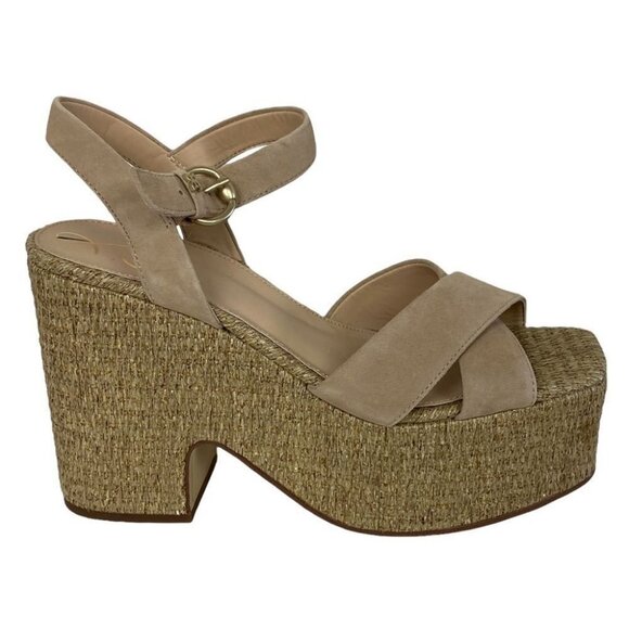 NEW Sam Edelman Trianna2 Sandals Platform Revolve Size 10 Suede Y2K 90s Wedges - Picture 3 of 11